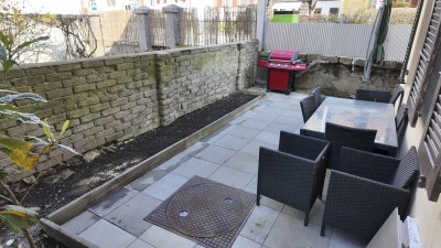 Appartement entièrement rénové avec terrasse et jardin