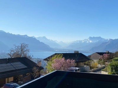 Bel appartement avec vue panoramique et jardin