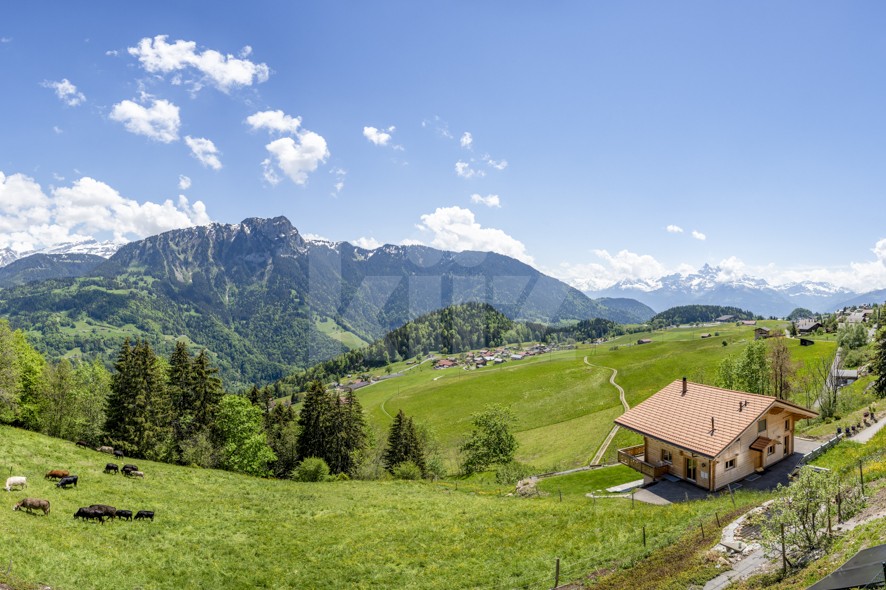 VENDU ! Grand chalet familial avec vue panoramique - 12