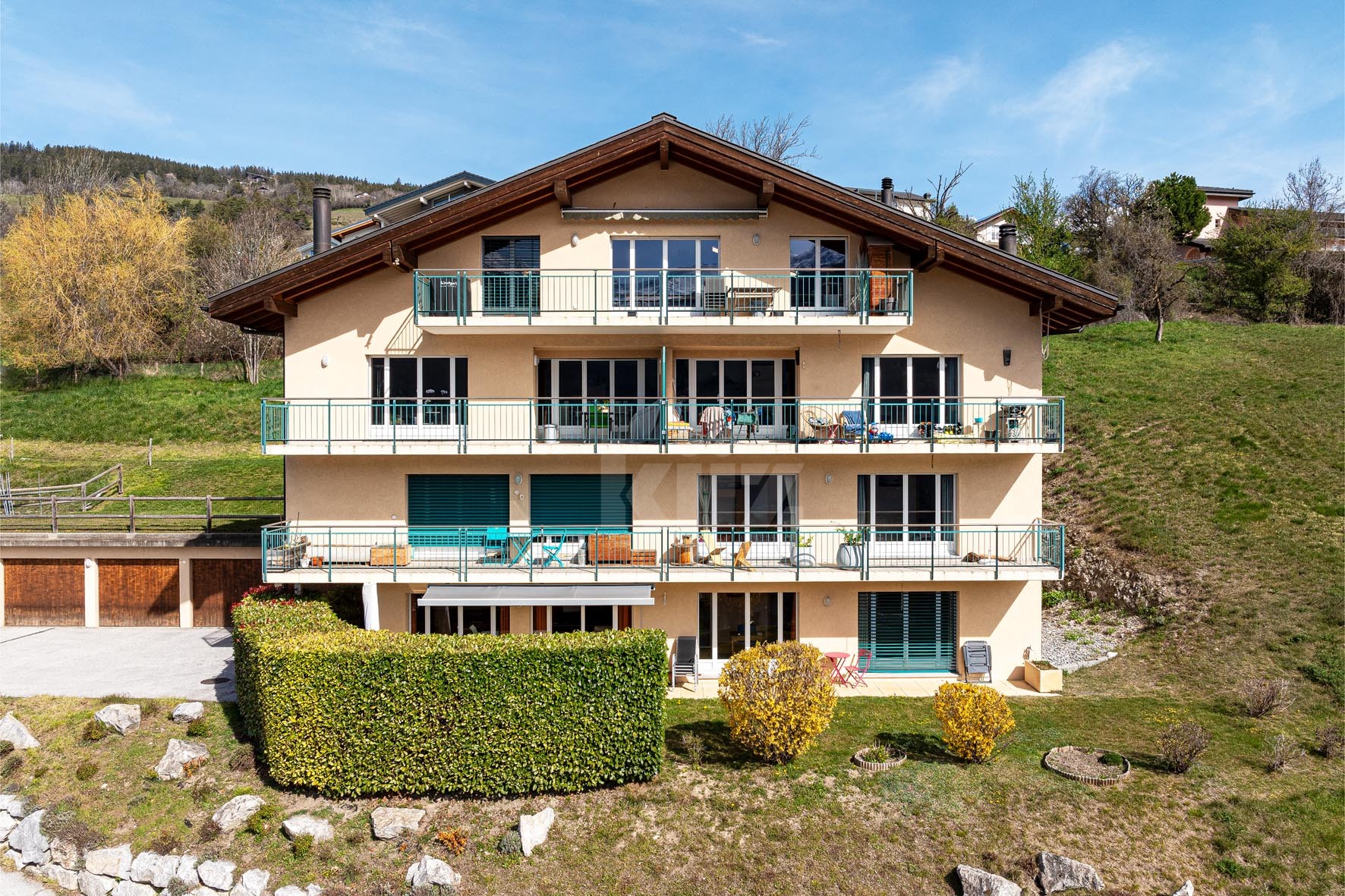 Bel appartement avec terrasse, jardin et vue sur les Alpes - 12