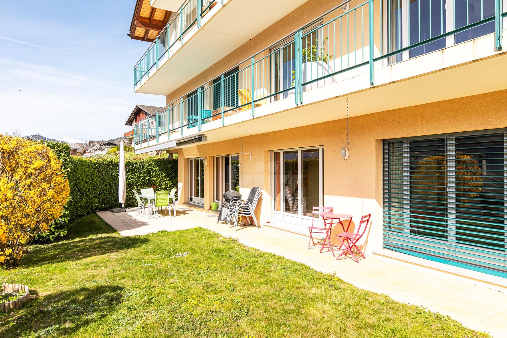 Bel appartement avec terrasse, jardin et vue sur les Alpes - 11